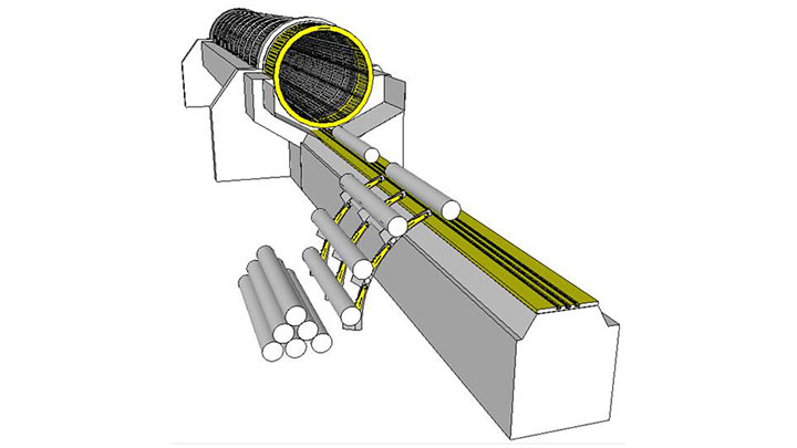 debarking drum