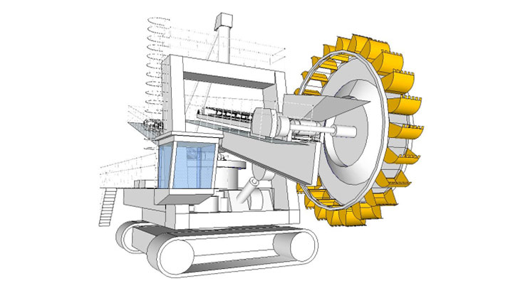 wheel excavator