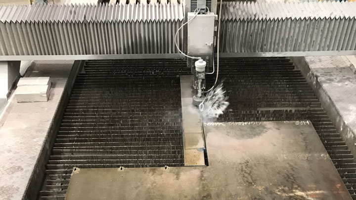 Water jet cutting